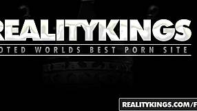 Three Brunettes and One Blonde in Lesbian Ass Licking Orgy from Reality Kings