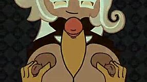 Blonde Milf Titfucks Monster Cock