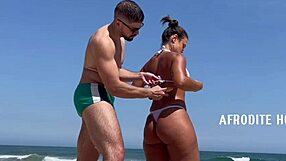 Does Afrodite Suck Cock On The Beach?