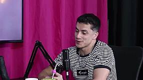 Active Bi Guy Explores Limits in Sheer Red Lingerie Store Encounter