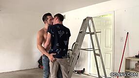 Hey, check out this gay sex in the garage with deepthroat and anal action.