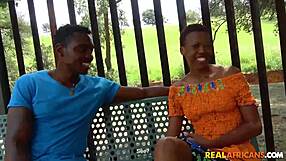 Picked Up Cute Petite African Babe For Bent Over Fingering And Deepthroat