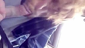 Giving morning blowjob to my buddy in car, sloppy and deep