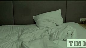 I enter stepsister's bed and we fuck with big cock