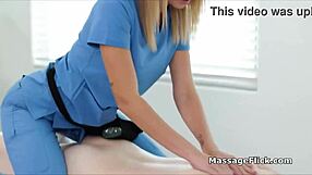 Scissoring massage with hot oily client!