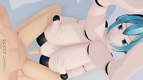 yo, this sex android goes wild 100 times in hentai!