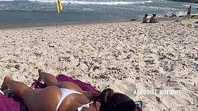 Does Afrodite Suck Cock On The Beach?