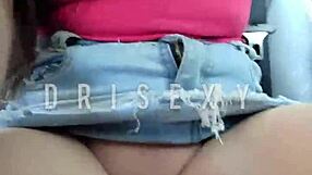 Teen Plays With Pussy In Driver's Car Boldly