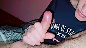 Shape691 eagerly sucks cock and swallows cum in homemade blowjob