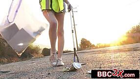 Hot college teen fucked by bbc to avoid service!