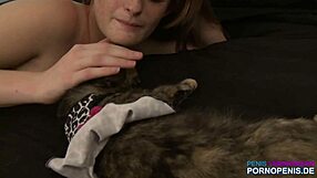 Blonde college girl engages in hardcore sex with her german colleague boyfriend.