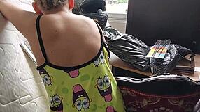 stepsister interrupts to suck cock pov