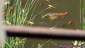 Petite Russian Babe Gets Her Tight Ass Drilled Outdoors