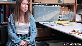 Shoplifter Fiona Frost Sucks Officer Giovanni's Big Cock At Work