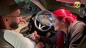 me and my friend teased my boss’s huge cock in his car