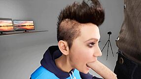 Sloppy Deepthroat Blowjob In 3D Anime