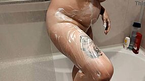 Stepsister shaves hairless body, gets groped wet pussy with natural tits, tight for possible dick insertion