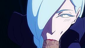 Mei Mei delivers an incredible blowjob to a lucky guy in public