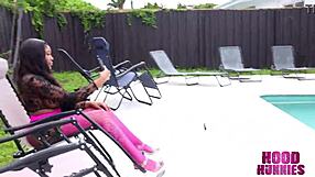 Jordyn Falls Bends Over Her Big Brown Booty, Craving Hard Black Cock