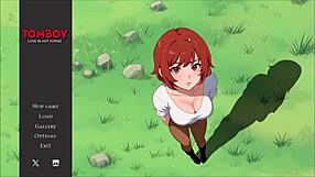 Tomboy Gives Risky Blowjob Under Table in Public