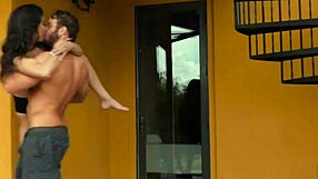 Amazing teen sucks cock then rides pussy hard