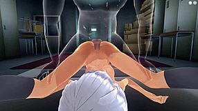 Intriguing teen handjob leads to intense sex in hentai