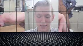 Gay celebrity takes director's big black cock in intense scene!