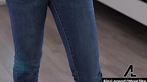 top heavy blonde alix lynx gives intense deepthroat blowjob on thick cock