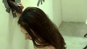 Spunky slut jerks black cock!