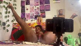 I fingered my pussy intensely in front of the mirror