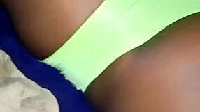 pant to the side in dorm with fat pussy roommate