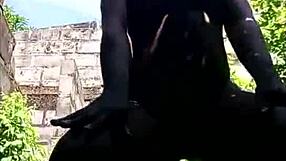 Outdoor exploitation of an African girl’s ebony ass
