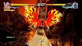 Alisa from Tekken 7 battles naked with exposed boobs in 3D vs reppuzan