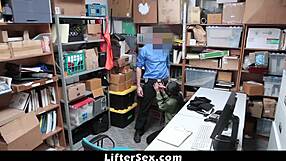 Suspect Punished with Bent Over Riding and Clothes Ripped by Burglar