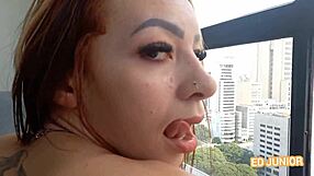 Young Teen Deepthroats Black Guy Anal