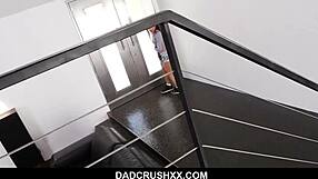 teen stepdaughter liv's provocative blowjob ends with cum in mouth