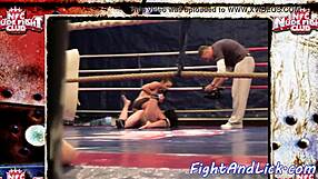 European babes licking pussy in ring