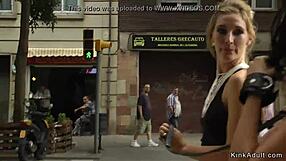 Euro Slut's Public Anal Bang