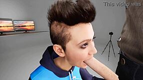 Sloppy Deepthroat Blowjob In 3D Anime