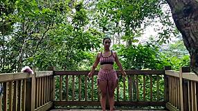 Fucking outdoors with my coach and his great cock