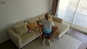 Cheating husband bangs young babysitter for sweet candy