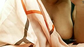 Hot college girl from Sri Lanka in action