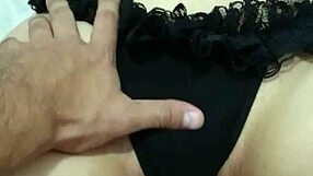 redhead with big ass masturbates pussy in intriguing solo session