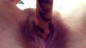 Australian slut's third wet dildo fingering session today