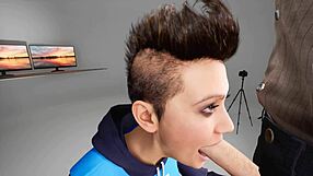 Sloppy Deepthroat Blowjob In 3D Anime