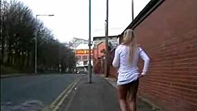 I'm So Into Watching This Slutty British Amateur Flash Around Town