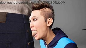 Deepthroat and face-fucking action in 3D hentai trailer