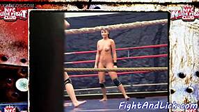 European babes licking pussy in ring