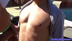 Amateur College Twinks Masturbating Outdoors