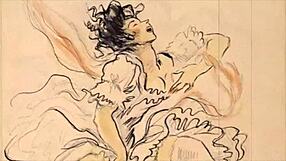 Vintage Erotic Illustration Brings Retro Charm to Life